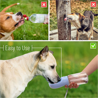 - Portable Dog Water Bottle, 19 Oz, Large