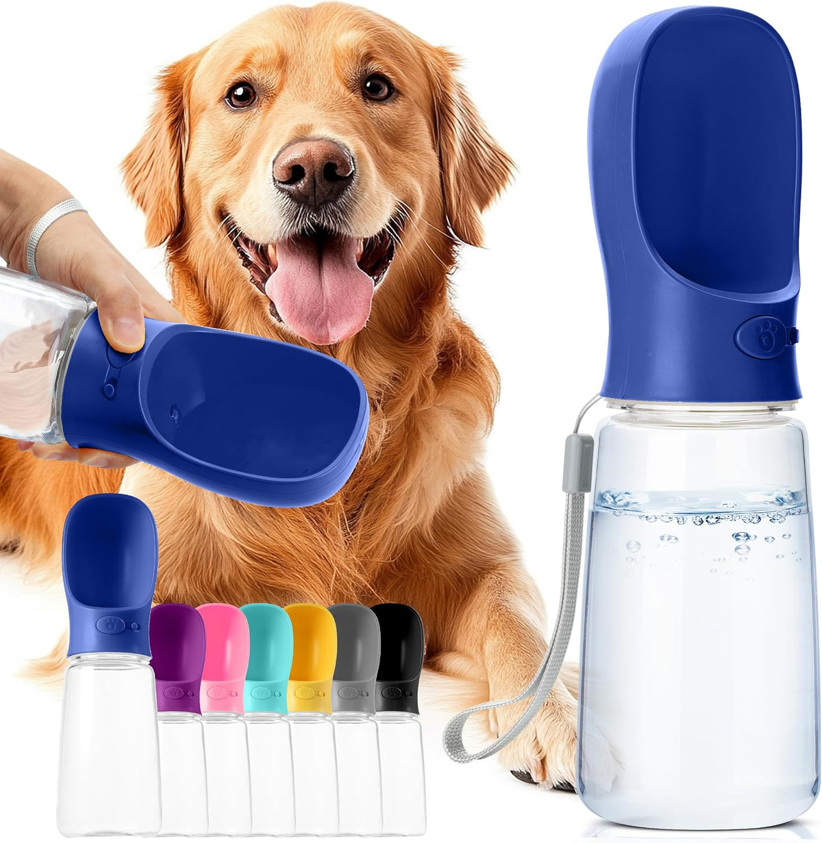 - Portable Dog Water Bottle, 19 Oz, Large