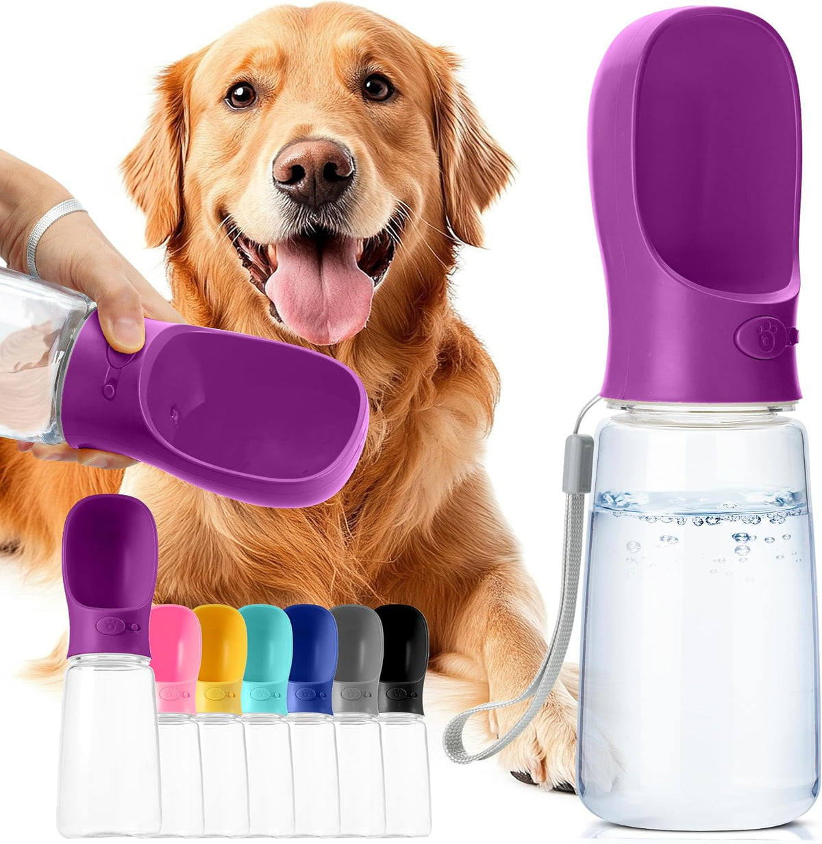 - Portable Dog Water Bottle, 19 Oz, Large