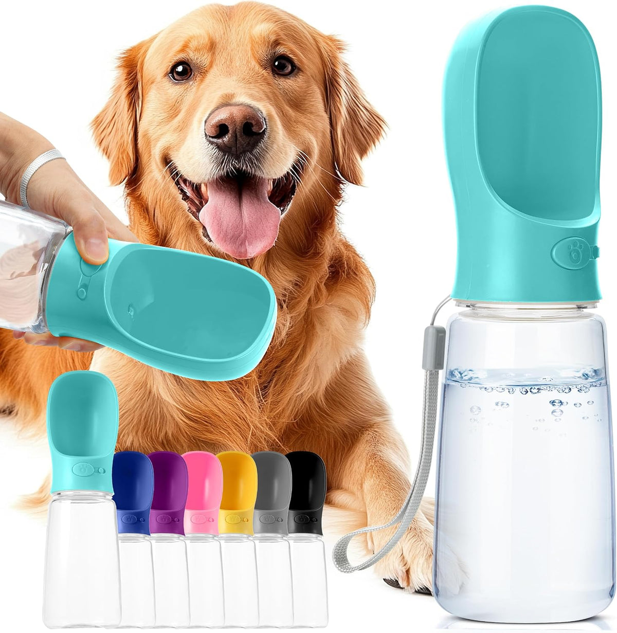 - Portable Dog Water Bottle, 19 Oz, Large