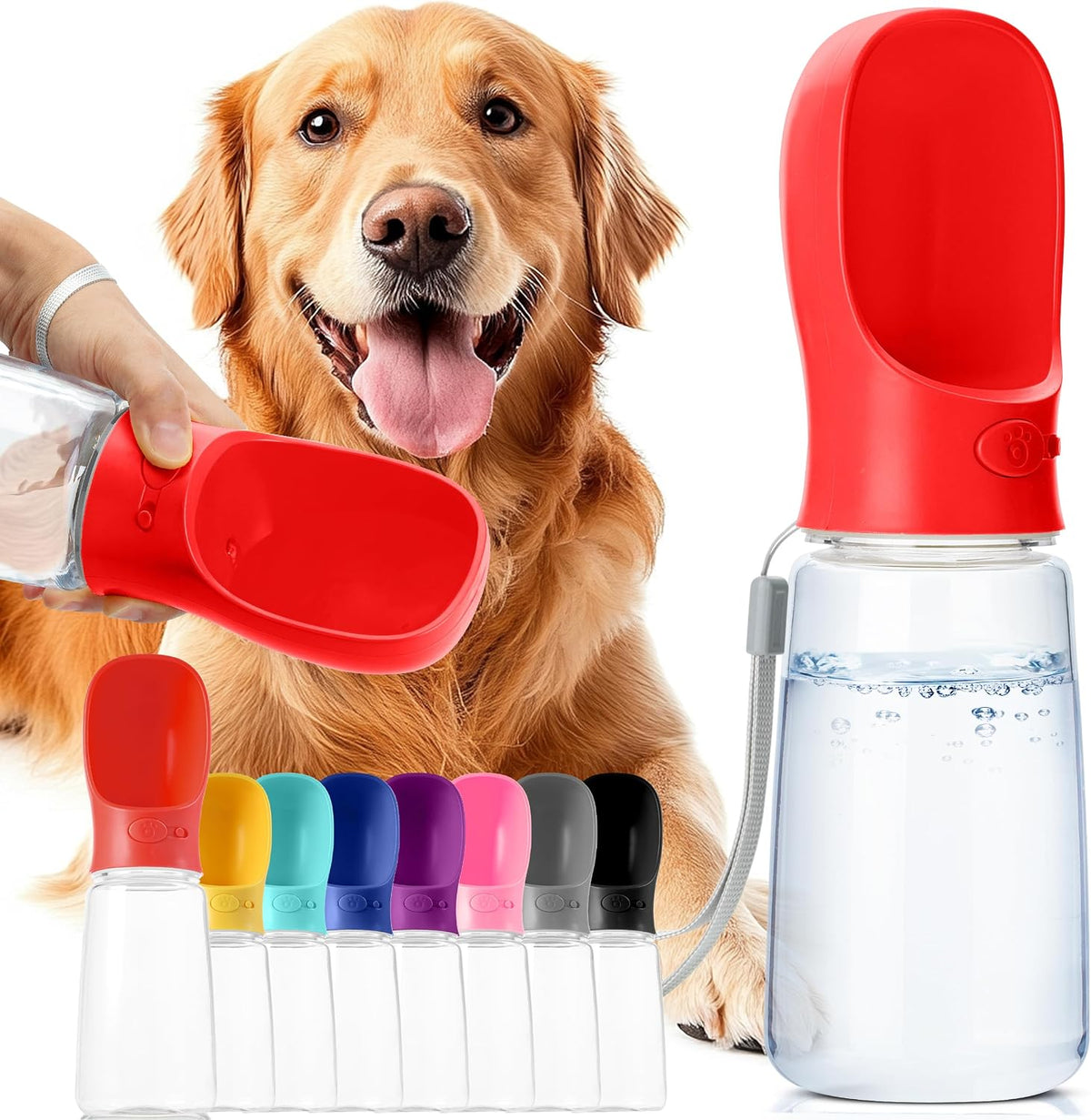- Portable Dog Water Bottle, 19 Oz, Large