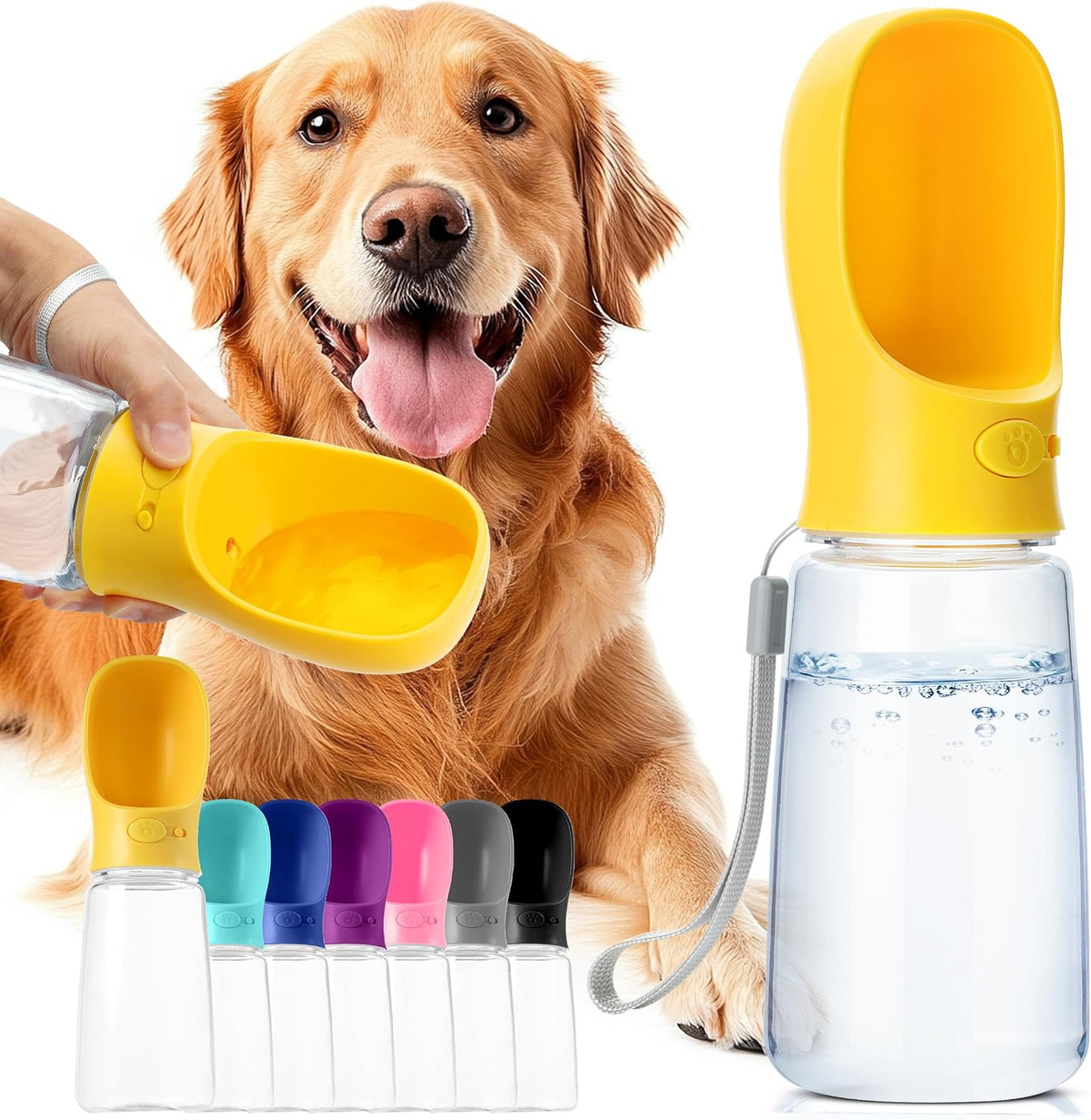 - Portable Dog Water Bottle, 19 Oz, Large