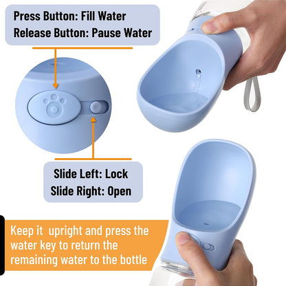 - Portable Dog Water Bottle, 19 Oz, Large