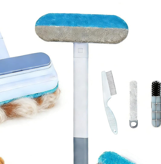 4 in 1 Pet Hair Remover for Furniture, Multifunctional Pet Hair Removal Brush Reusable Pet Hair Remover Tool 2025 New Pets Hair Remover for Couch Carpets, Clothes, Bedding, Window